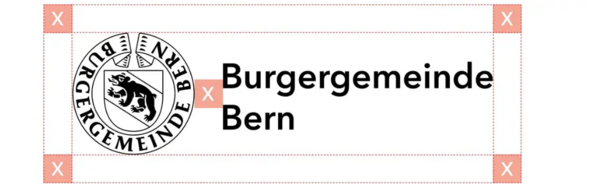 Darstellung Schutzzone Logo Burgergemeinde Bern