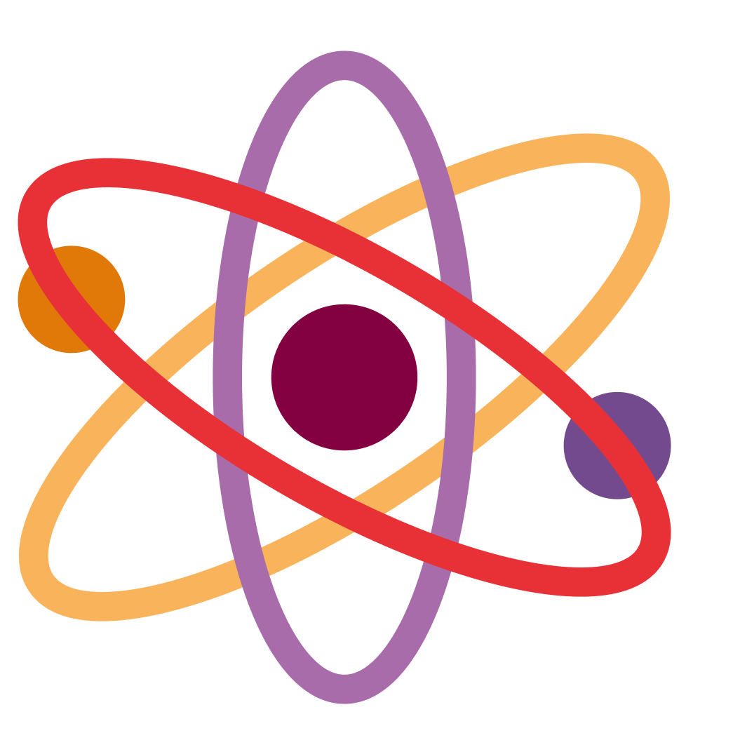 Icon Förderbereich Wissenschaft in Form eines Atoms