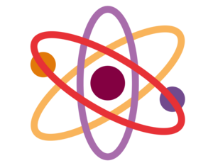 Icon Förderbereich Wissenschaft in Form eines Atoms