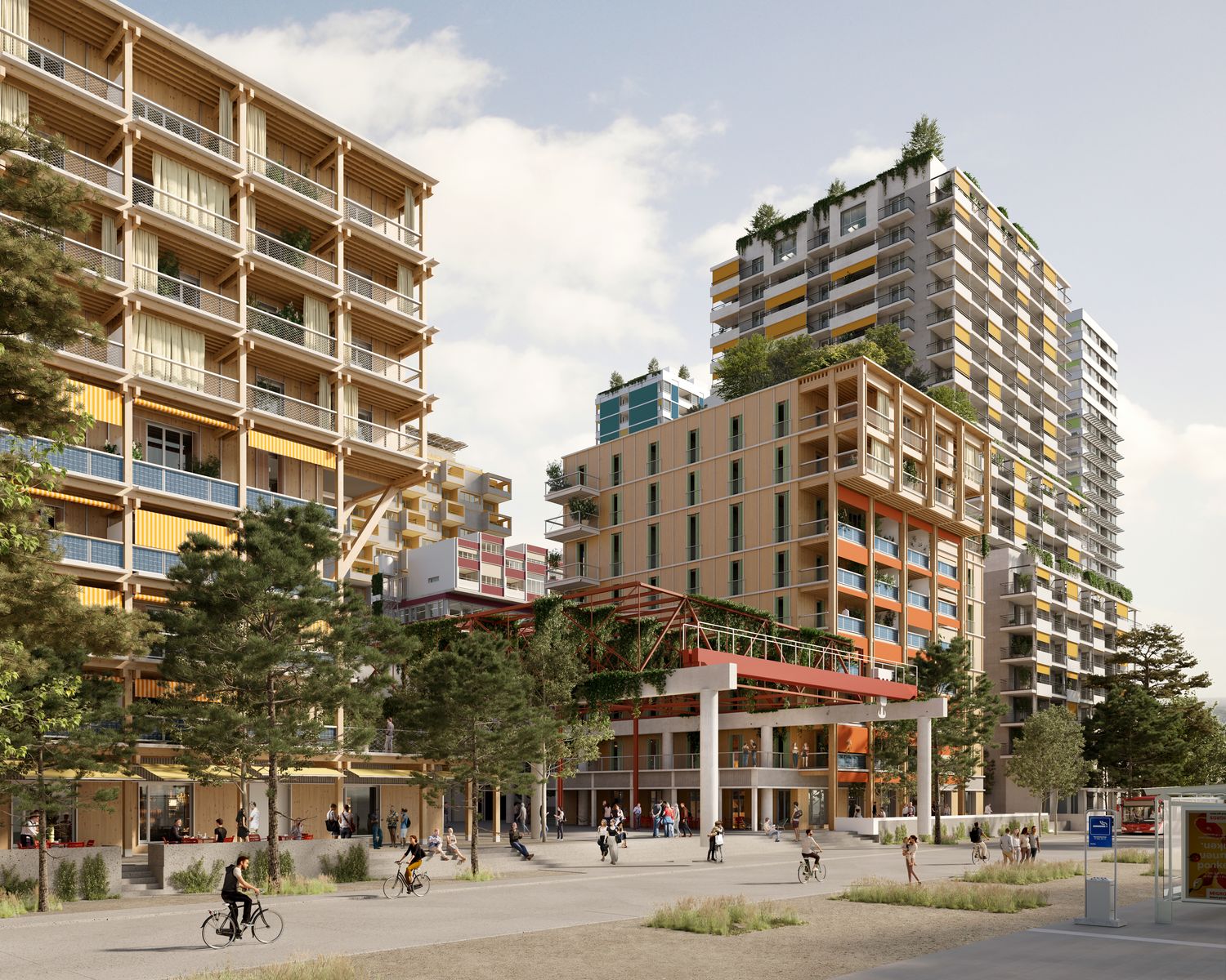 Visualisierung des entstehenden Wohnraums im Projekt Wankdorfcity 3 